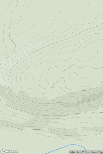 Thumbnail image for Pen Coed Mawr [Llandudno to Wrexham] showing contour plot for surrounding peak